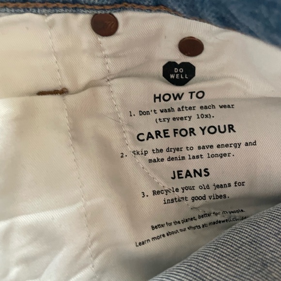 Madewell The Perfect Vintage Jeans 23 Distressed Ripped Knee in Denman Wash - Picture 6 of 11